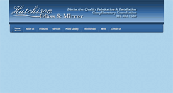 Desktop Screenshot of hutchisonglassandmirror.com